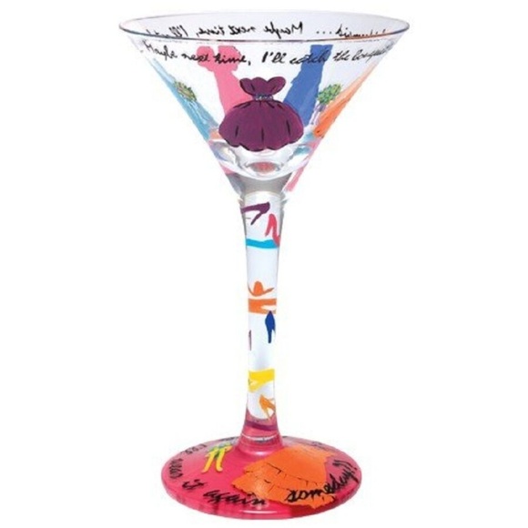 *LOLITA BRIDESMAID MARTINI GLASS with GIFT BOX NEW - Picture 1 of 3